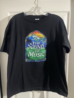 Vintage The Sound Of Music Broadway Play Shirt Sz L Colorful